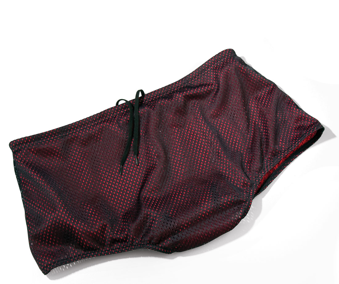 Maillot de bain boxer pour entrainement de natation Drag Suit Finis Rouge / Noir