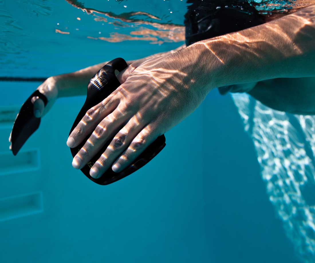 Plaquettes d'entrainement de Instinct Sculling PADDLEs FINIS natation sans support 