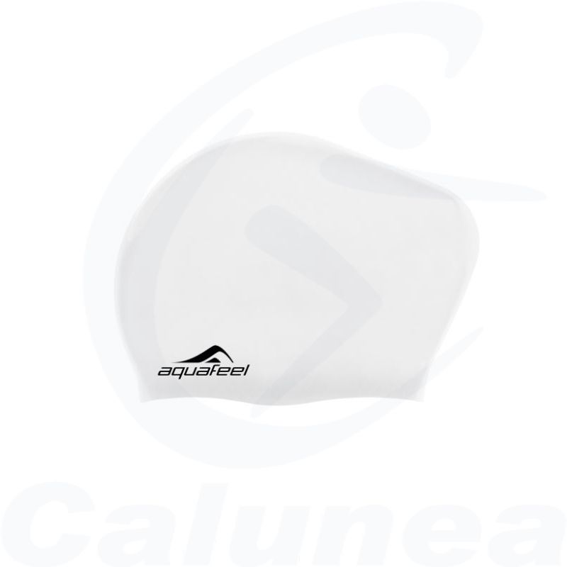 Image du produit Bonnet de bain pour cheveux longs LONG HAIR CAP BLANC AQUAFEEL - boutique Calunéa