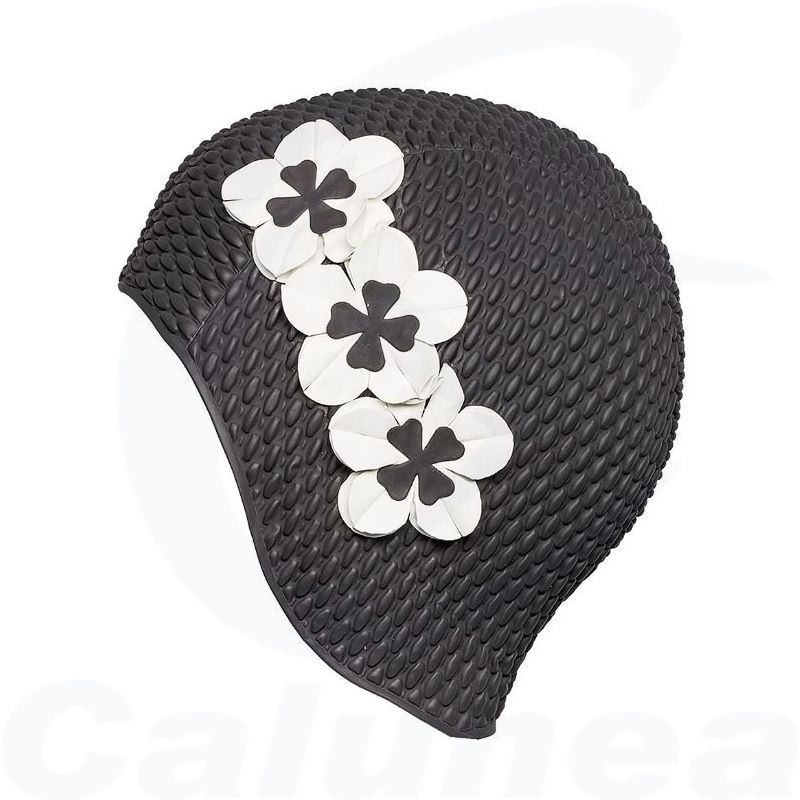Image du produit Bonnet de bain gaufré BUBBLE CAP FLEURI NOIR FASHY - boutique Calunéa
