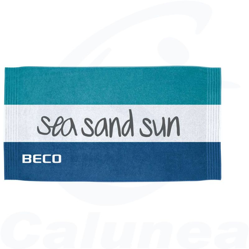 Image du produit Serviette Coton SEA SAND SUN BLEU BECO - boutique Calunéa