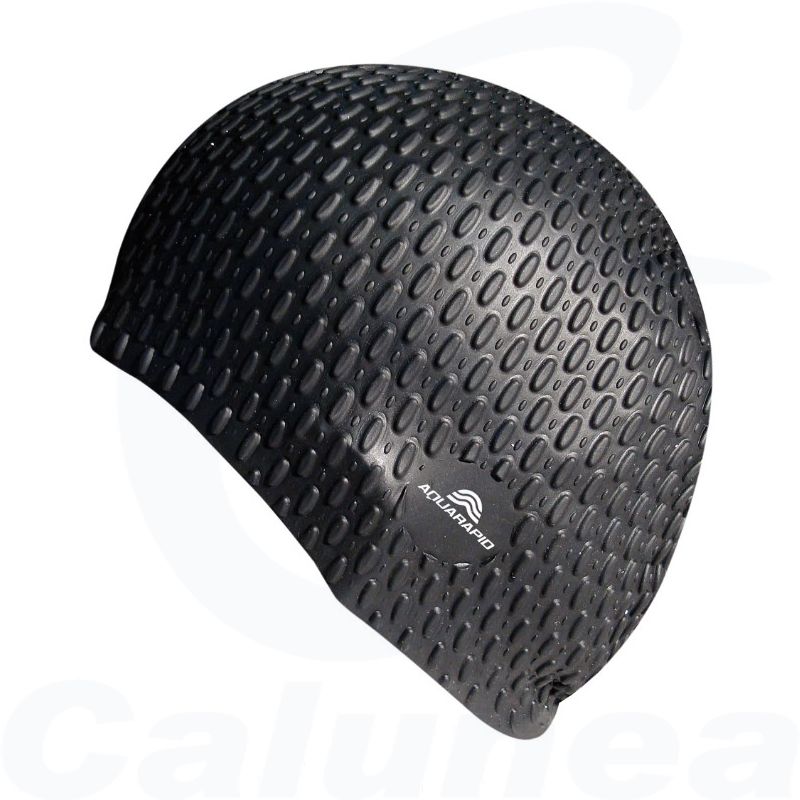 Image du produit Bonnet de bain gaufré BUBBLE CAP BICE NOIR AQUARAPID - boutique Calunéa