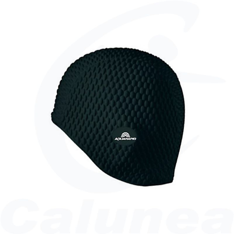 Image du produit Bonnet de bain gaufré BUBBLE CAP NOIR AQUARAPID - boutique Calunéa