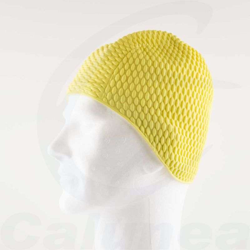 Image du produit Bonnet de bain gaufré BUBBLE CAP JAUNE CALUNEA - boutique Calunéa
