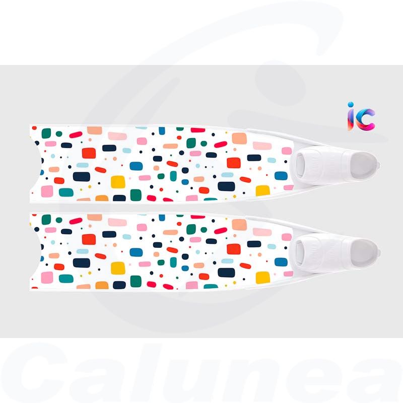 Image du produit Palmes de plongée fibre de verre CONFETTI BI-FINS LEADERFINS - boutique Calunéa
