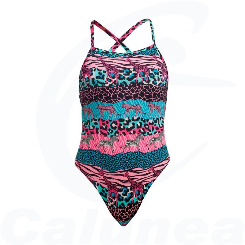 Image du produit Maillot de bain Fille WILD THINGS STRAPPED IN ONE FUNKITA - boutique Calunéa