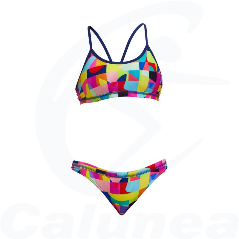 Image du produit Maillot de bain 2-pièces / Bikini fille ON THE GRID RACERBACK FUNKITA - boutique Calunéa