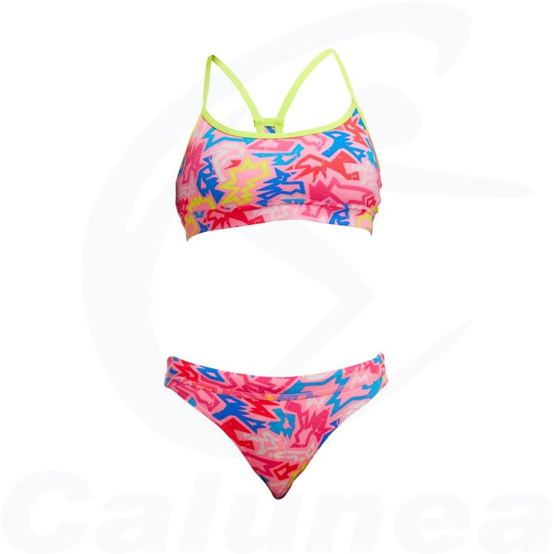Image du produit Maillot de bain 2-pièces / Bikini fille ROCK STAR RACERBACK FUNKITA - boutique Calunéa