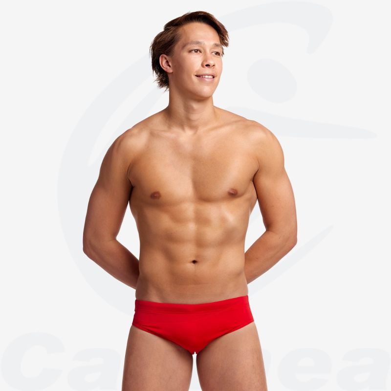 Image du produit Slip de natation Homme STILL RED CLASSIC BRIEF FUNKY TRUNKS - boutique Calunéa