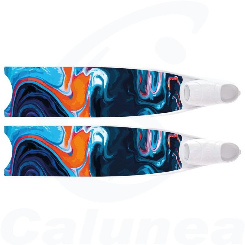 Image du produit Palmes de plongée fibre de verre LIQUID MARBLE SEMI TRANSPARENT BI-FINS LEADERFINS - boutique Calunéa