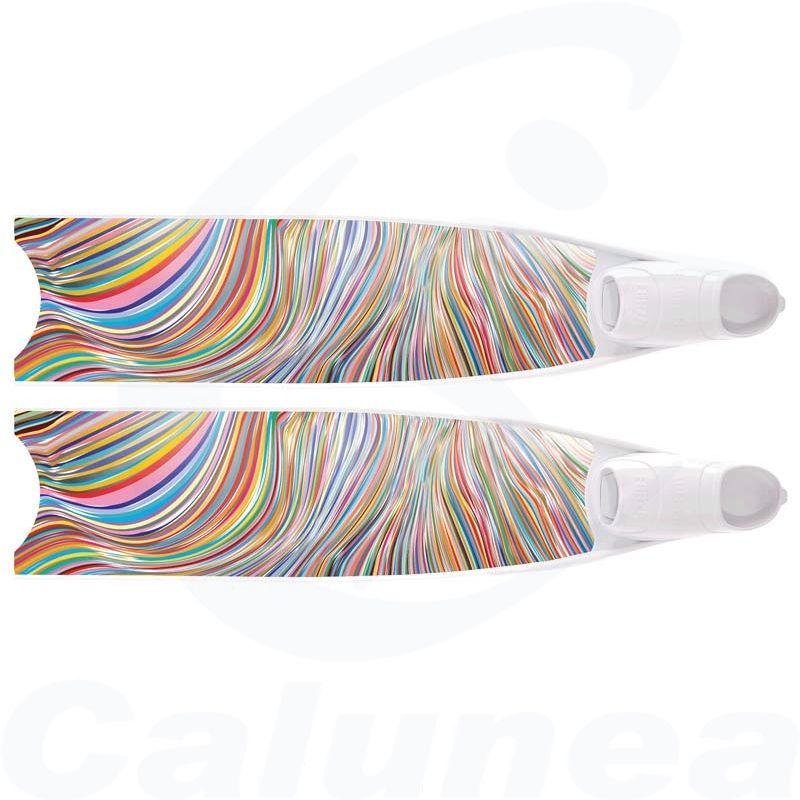 Image du produit Palmes de plongée fibre de verre RAINBOWLINE SEMI-TRANSPARENT BI-FINS LEADERFINS - boutique Calunéa