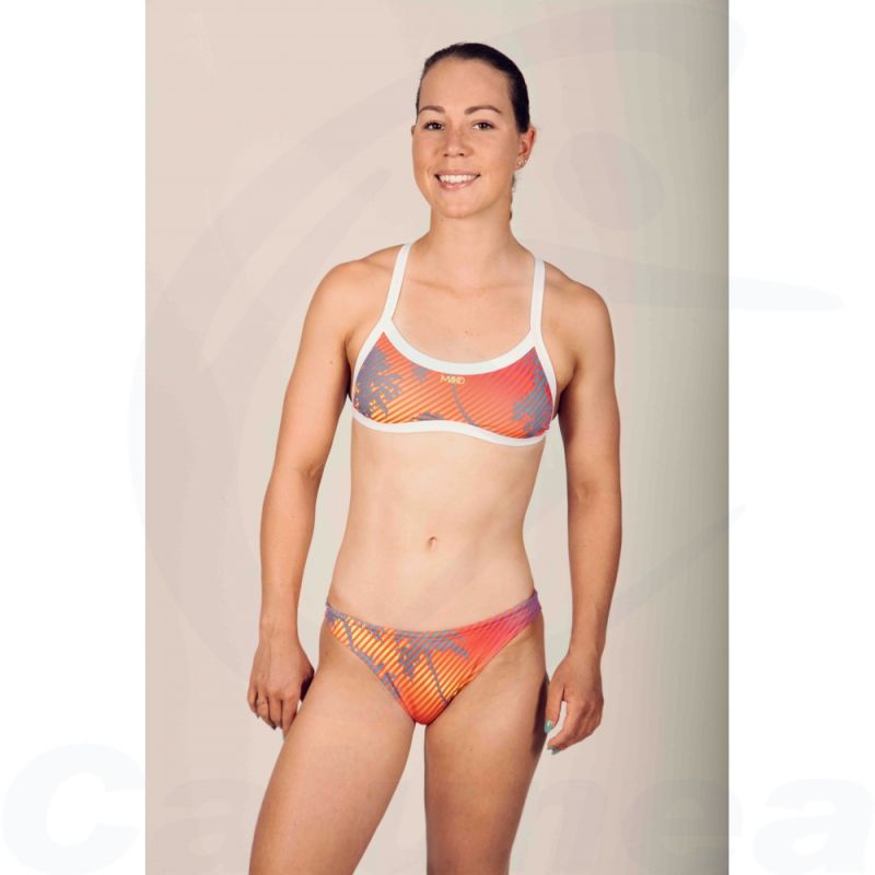 Image du produit Maillot de bain 2 pièces / bikini femme SUNKISSED FLORIDA ORANGE MAKO - boutique Calunéa
