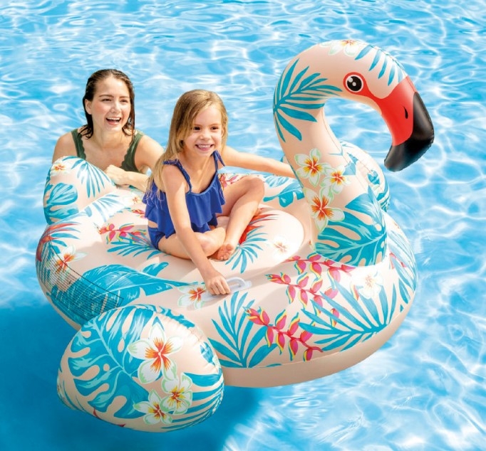FLAMINGO RIDE-ON GONFLABLE INTEX